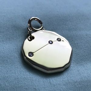 Anthropologie Aries constellation gold keychain